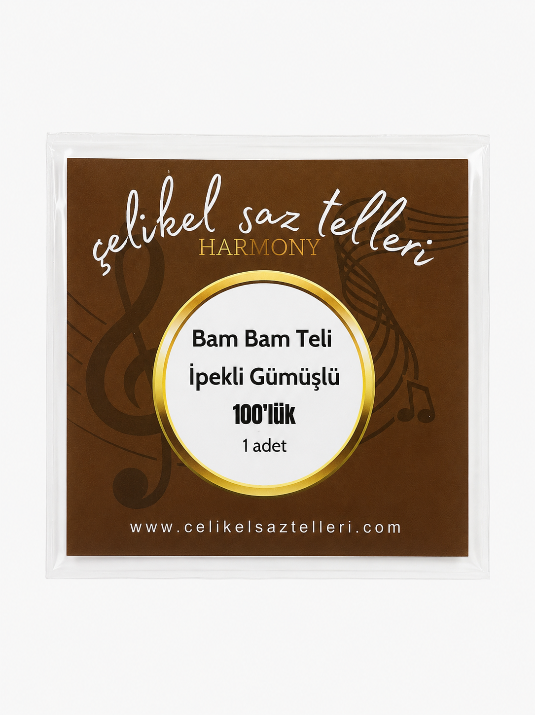 Bam Bam Teli İpekli Gümüşlü 100'lük